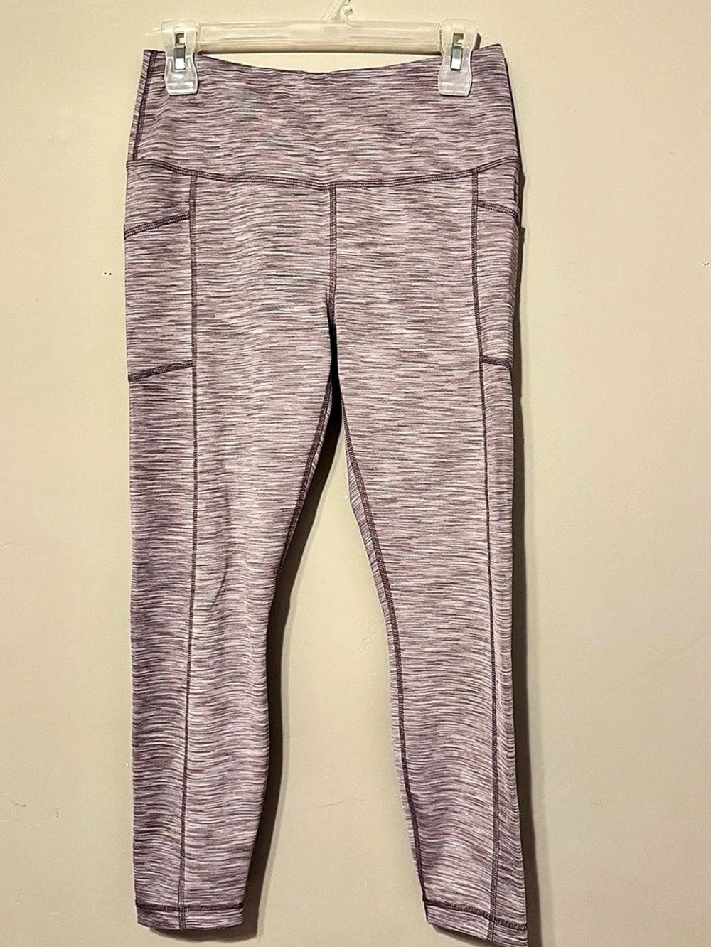 90 Degrees Marled Leggings in Purple Size Large Like New